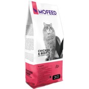 تصویر غذای خشک گربه بالغ مفید با طعم مرغ و گوشت گوساله 2 کیلوگرمی Healthy dry food for adult cats with chicken and beef flavor, 2 kg