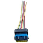 تصویر سوکت 6 فیش چراغ جلو سمند مشترک با پمپ بنزین 