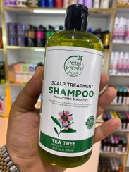 تصویر شامپو تقویت كننده و ضد ریزش مو 475 میلی لیتر پتال فرش Petal Fresh Scalp Treatment Tea Tree Shampoo