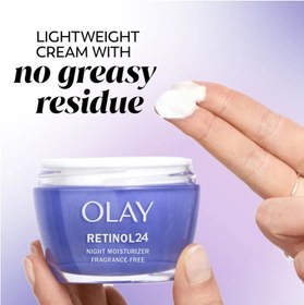 تصویر کرم مرطوب‌کننده شب رتینول۲۴ اولی Olay Retinol24 Night Moisturizer 