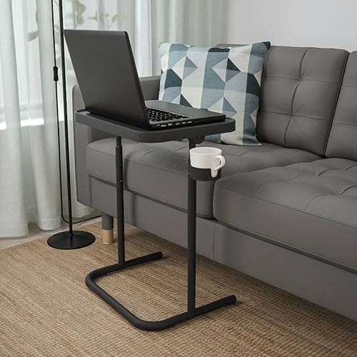 SAIJI Laptop Bed Tray Desk with LED Desk Light, Adjustable Laptop Stand for  Bed, XX-Large PVC Leather Foldable Laptop Table with Book Stand, Wrist  Rest, Extra Leg Room (Gray) - Yahoo Shopping