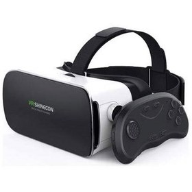 تصویر هدست واقعیت مجازی شاینکن G055 به همراه دسته بازی B01 Shinecon G055 Virtual Reality Headset