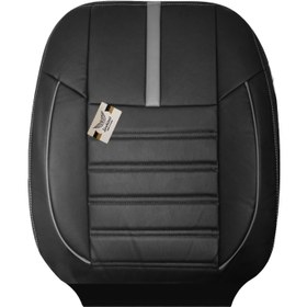 تصویر روکش صندلی خودرو سوشیانت مدل R مناسب برای پراید 132 به همراه پشت گردنی و جعبه و دور فرمان 