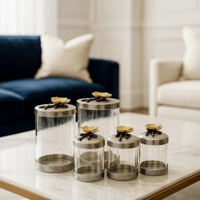 تصویر ست 7 تکه پاسماوری پتینه شکوفه