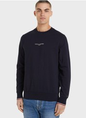 تصویر سویشرت یقه گرد با لوگو برند Tommy Hilfiger Logo Crew Neck Sweatshirt