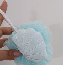 تصویر لیف حمام توری عروسکی - زرد 