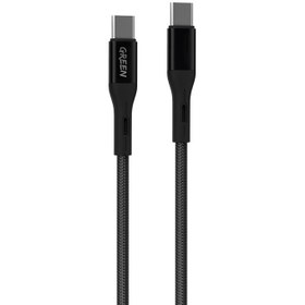 تصویر شارژر دیواری گرین لاین مدل GN20UKCCBK به همراه کابل تبدیل USB-C 