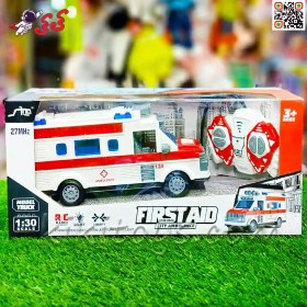 تصویر ماشین آمبولانس کنترلی شارژی اسباب بازی CITY AMBULANCE TOY 2042 