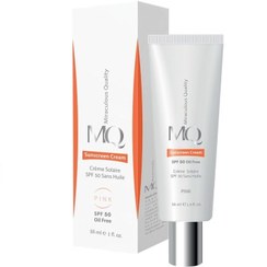 تصویر کرم ضد آفتاب فاقد چربی SPF50 بی‌رنگ ام کیو حجم 55 میلی لیتر 