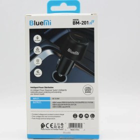 تصویر شارژر فندکی Bluemi مدل BM-201 | فست شارژ 25 وات با دو پورت USB-C و USB-A 