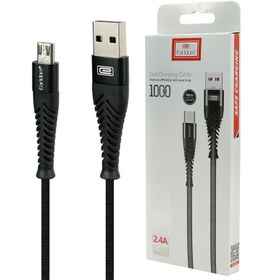 تصویر کابل میکرو یو اس بی فست شارژ Earldom EC-061M 2.4A 1m Earldom EC-061M 2.4A 1m MicroUSB cable