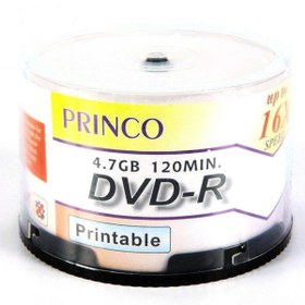 تصویر دی وی دی خام پرینکو پرینتیبل مدل DVD-R بسته 50 عددی 