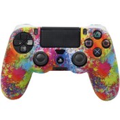 تصویر روکش دسته بازی PS4 طرح فانتزی رنگی PS4 Controller Fantasy Cover