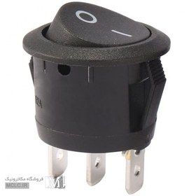 تصویر کلید راکر گرد 3 پین 2 حالت 