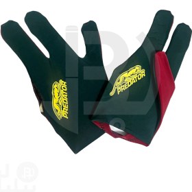 تصویر دستکش بیلیارد رنگبندی طرح پردیتور مدل DB20 Color Billiard gloves model DB20