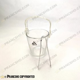 تصویر یخدان (جایخی) شیشه‌ای دسته‌دار بیوتی آرکو با انبر فلزی 