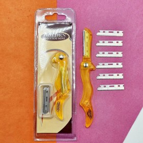 تصویر تیغ ابرو جادویی و اره ای برند گلدن دریم - 12 ست Golden Dream brand magic and saw blade