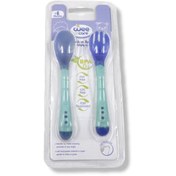 تصویر قاشق و چنگال كودك وي كر مدل حساس به حرارت كد U204 