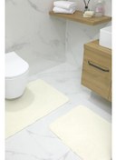 تصویر پد حمام دو تکه ضد لغزش - کرم برند favora Puffy 2-Piece Non-Slip Bath Mat - Cream