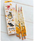 تصویر مداد مشکی پرودون بسته ۱۲ عددی طرح زنبور و حیوانات 