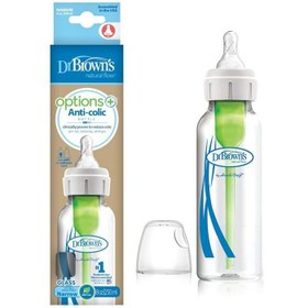 تصویر شیشه شیر پیرکس 250 میل باریک آپشن پلاس دکتر براون Dr Browns 7829141581