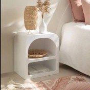 تصویر میز پاتختی مینیمال مدل مراکشی بیسیک 