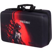 تصویر کیف کنسول بازی PS5 Slim طرح Spider Man 2 کد 4 Play Station 5 Slim Cover Bag