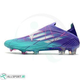 تصویر کفش فوتبال آدیداس ایکس طرح اصلی، Adidas X Speedflow FG purple blue 