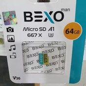 تصویر کارت حافظه یا رم بکسو64Bexoگیگ با سرعت بالا و گارانتی مادام العمر 100MB و 667X 