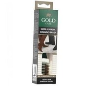 تصویر مراقبت کفش مردانه و زنانه برس تمیز کننده جیر نوبوک لاستیک Gold Care 