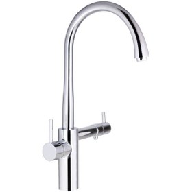 تصویر شیر ظرفشویی دو منظوره البرز روز مدل تیام Alborzrooz white-Tiam kitchen tap