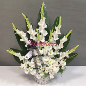 تصویر سبد گل ترحیم کوچک 