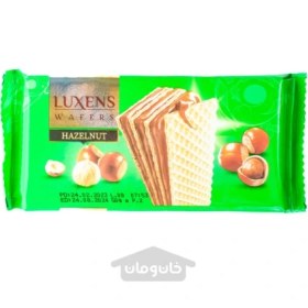 تصویر ویفر کرم دار فندقی لوکسنز 50 گرم LUXENS LUXENS hazelnut cream wafer 50 g