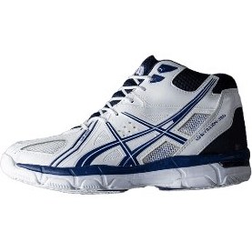 تصویر کفش والیبال اسیکس طرح اصلی Asics volleyball Withe Blue 