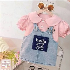 تصویر بلوز و سارافون جین 1163 