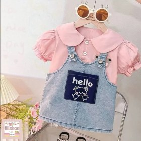 تصویر بلوز و سارافون جین 1163 