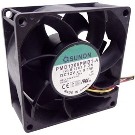 تصویر جت فن بلبرینگی 12V-9.1W سایز 8x8x3.8 مارک SUNON مدل PMD1208PMB1-A 