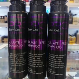 تصویر شامپو فری سولفات پرو استم سل مخصوص موهای خشک و آسیب دیده Pro stem cell free sulfate shampoo