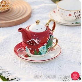 تصویر ست قوری کریسمس 