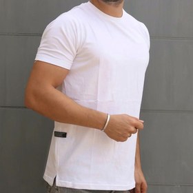 تصویر تیشرت ساده در رنگ بندی با بالاترین کیفیت - سبز چمنی / XL Simple white t-shirt