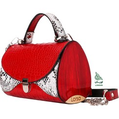 تصویر کیف چرم مجلسی باران قرمز 