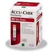 تصویر نوار تست قند خون آکیوچک پرفورما بسته 50 عددی accu chek performa test strip