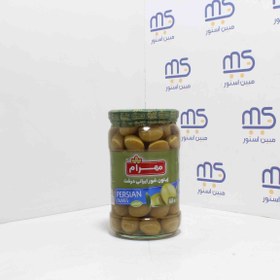 تصویر زیتون شور ایرانی درشت مهرام 680 گرمی 
