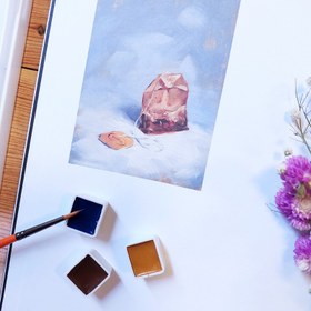 تصویر آبرنگ 12 رنگ افرا مدل Student 