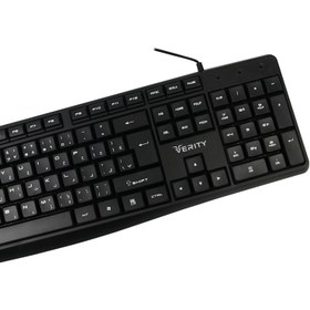 تصویر کیبورد با سیم وریتی مدل V-KB6124 ا Verity V-KB6124 wired keyboard Verity V-KB6124 wired keyboard