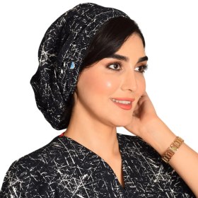 تصویر كلاه حجاب طرح‌دار كد 144 