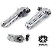 تصویر کیت پایه استراحت پا موتورسیکلت مجموعه پله سرنشین عقب سازگار یاماها R6 2015 2016 YSGMOTOPARTS 