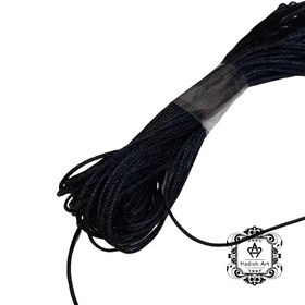 تصویر نخ دستبند مشکی 1mm 