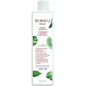 تصویر بیونیج شامپو مو رنگ شده – Bionij Miracle Herbal Shampoo 