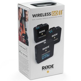 تصویر میکروفون یقه ای بی سیم Rode Wireless GO II Dual TX Rode Wireless GO II Dual TX Wireless Microphone System